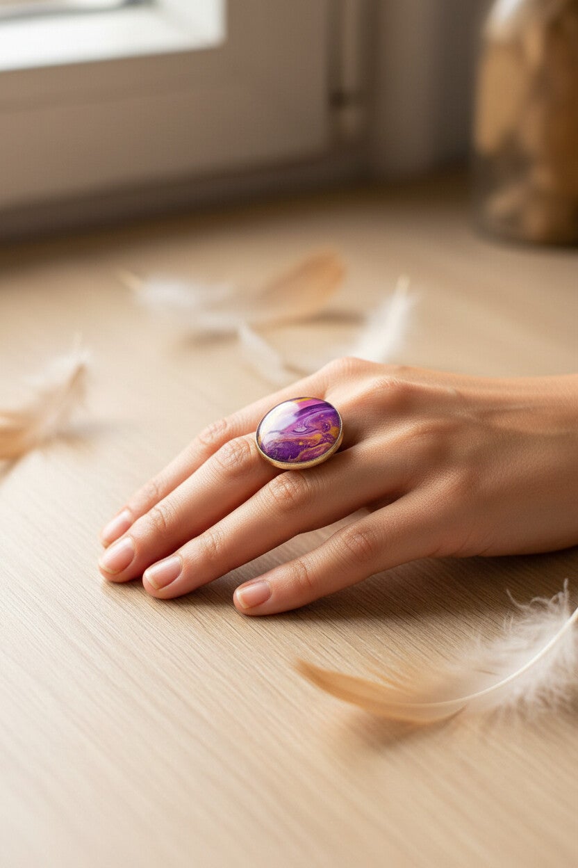 Bague Art "Brume Céleste"