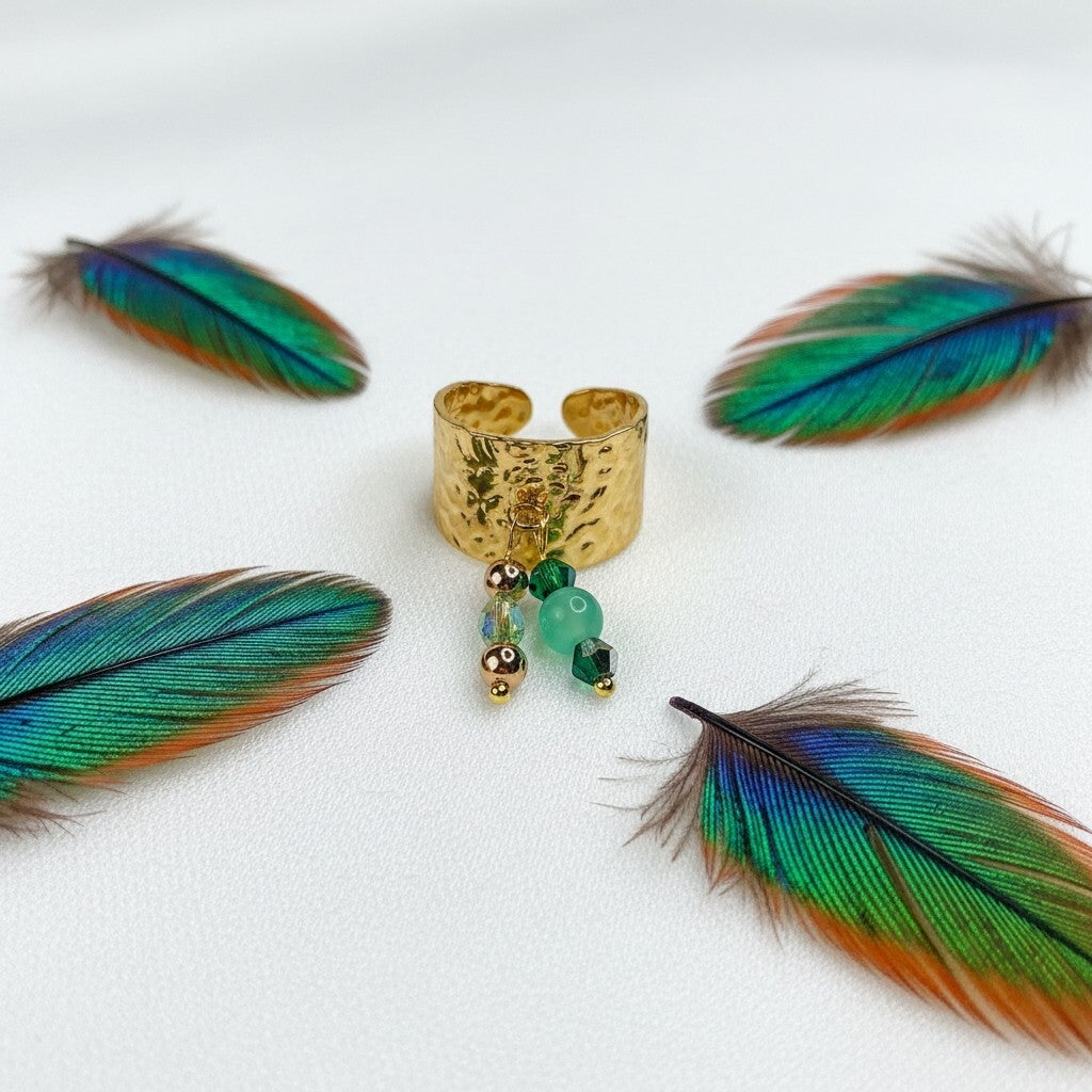 Bague Charme "Aurore Boréal"