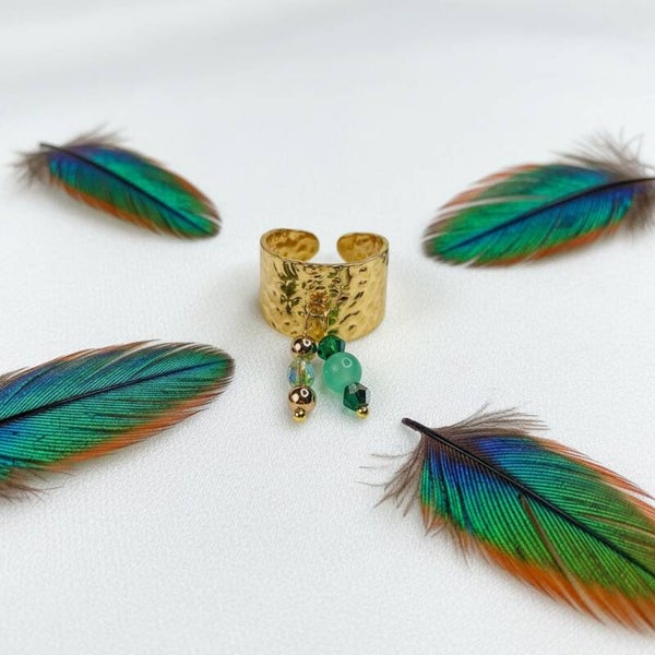 Bague Charme "Aurore Boréal"