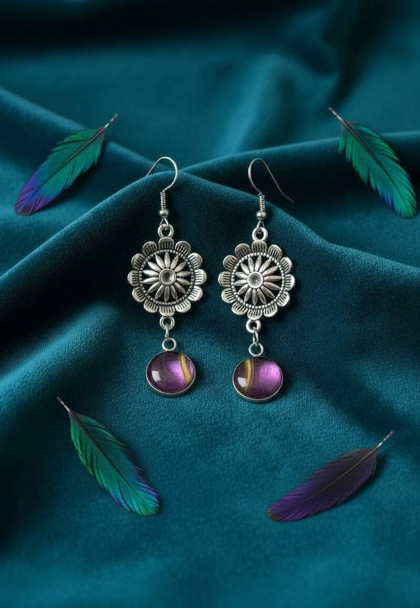 Boucle d'oreille Art "Brume Céleste" 208