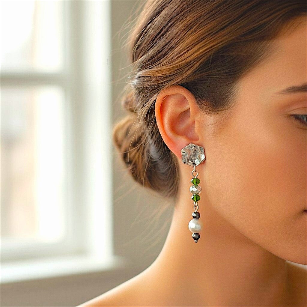 boucle doreille charme aurore boreale