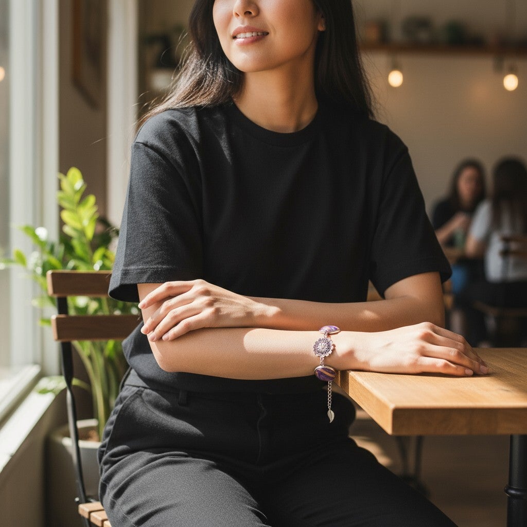 bracelet art brume celeste