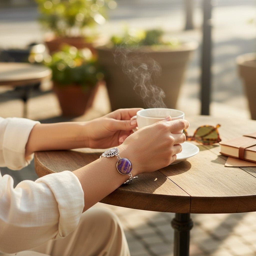 bracelet art brume celeste