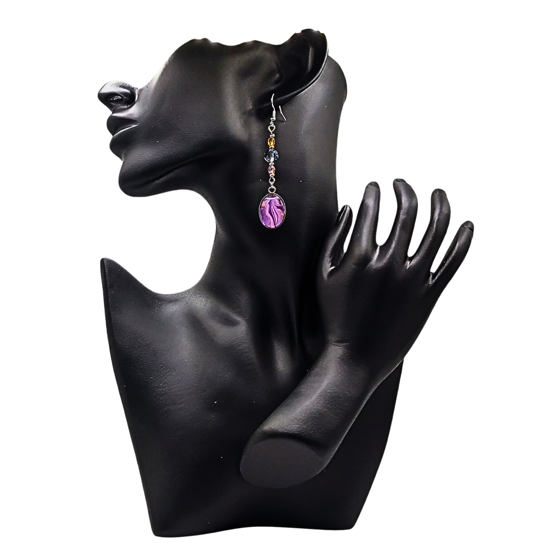 boucle oreille art brume celeste