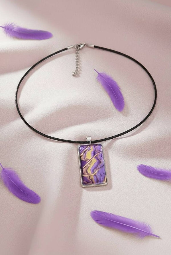 Collier Art "Brume Céleste" N°2
