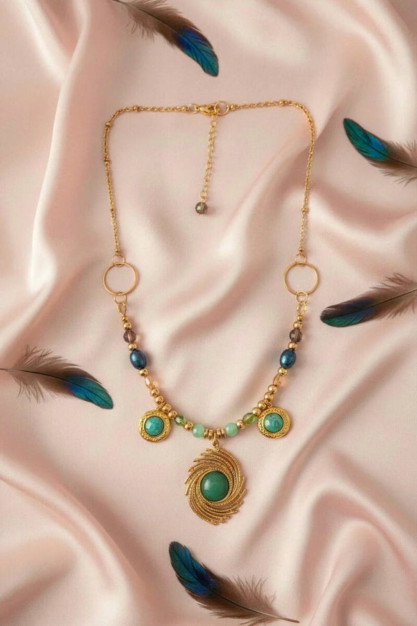 Collier Charme "Aurore Boréale" N°2