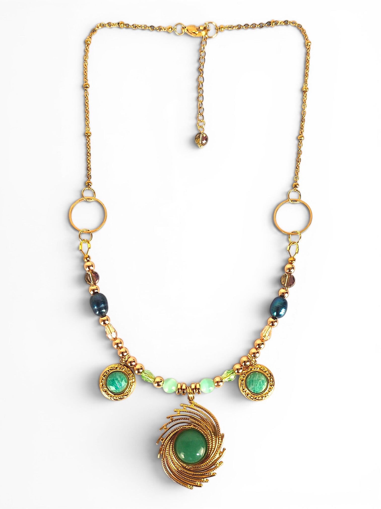 collier charme aurore boreale