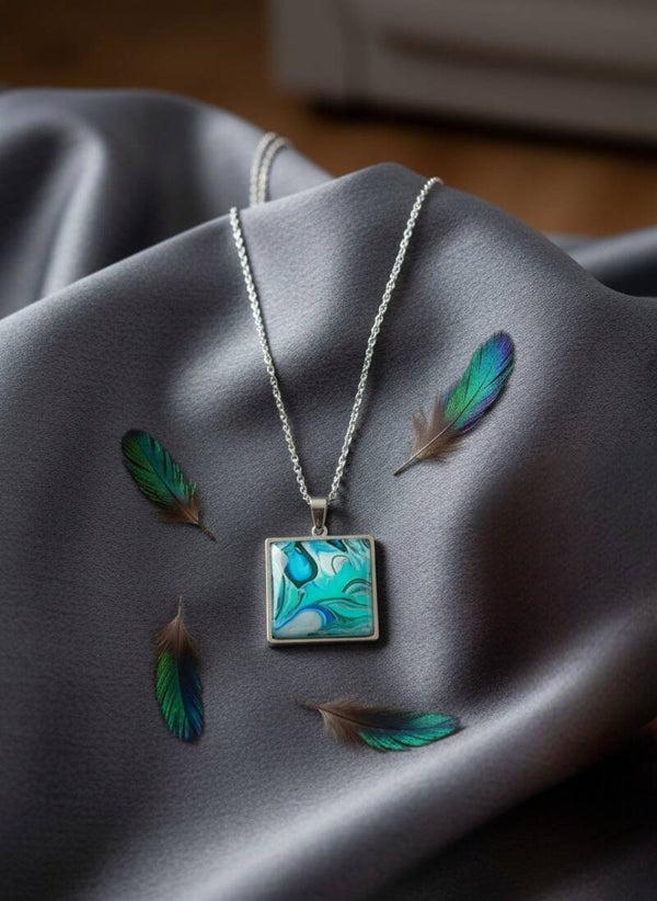 Collier Art "Aurore Boréale"