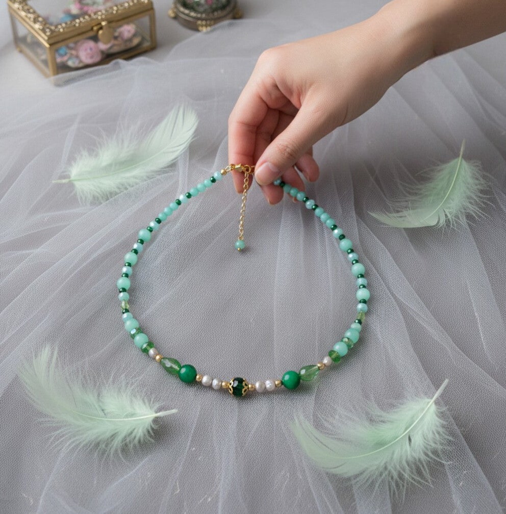 Collier Charme "Aurore Boréal"