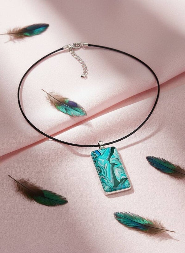Collier Art "Aurore Boréale"