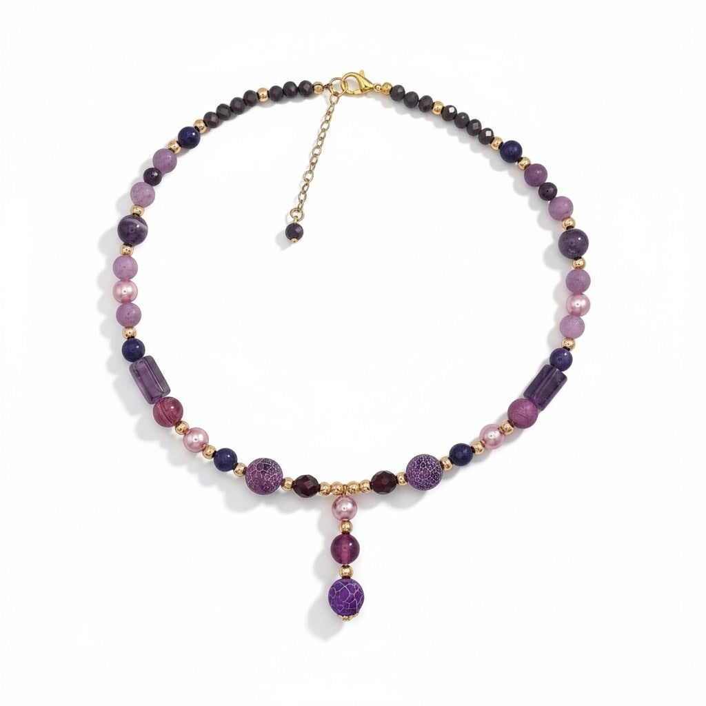 collier charme brume celeste