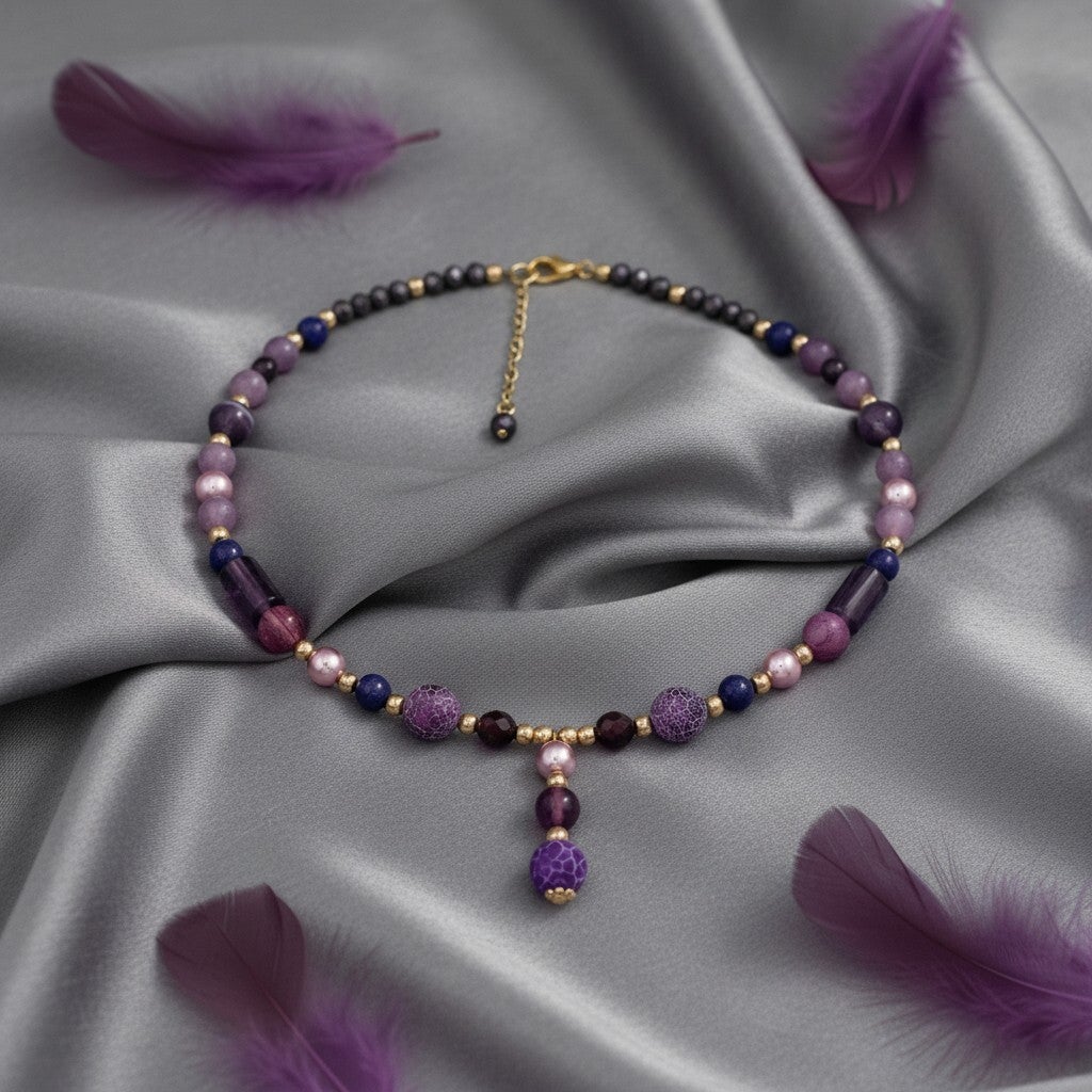 Collier Charme "Brume Céleste"