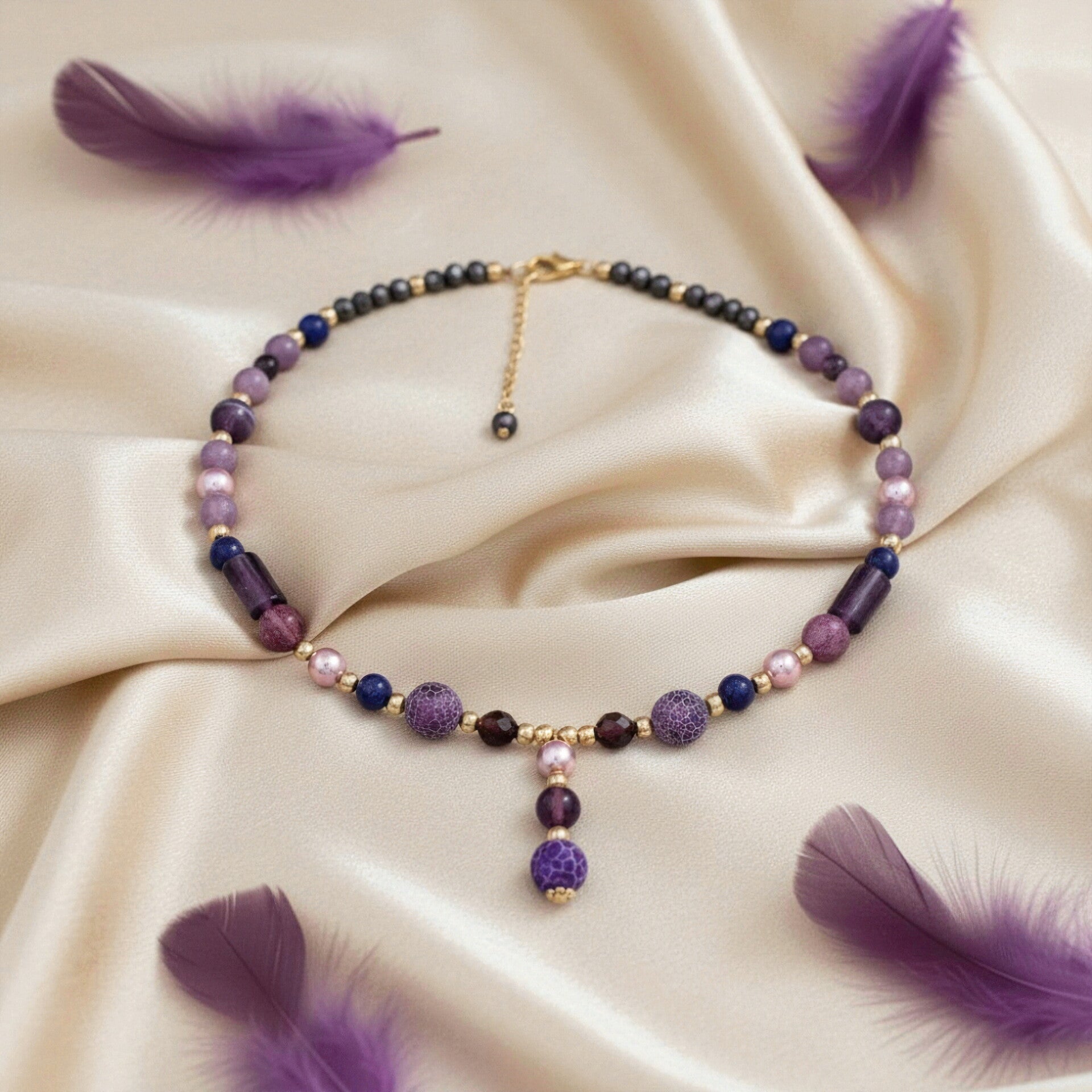 Collier Charme "Brume Céleste"