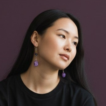 boucle oreille art brume celeste