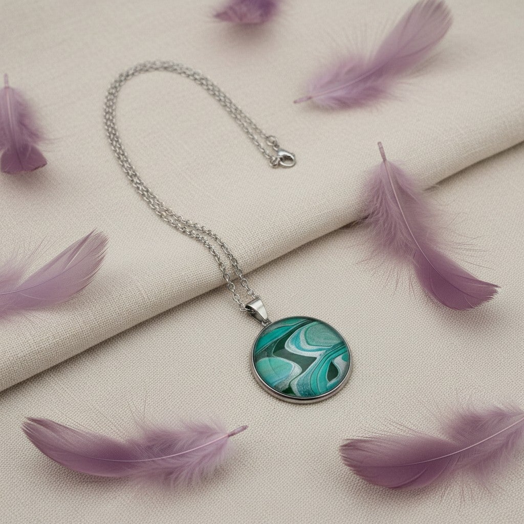 Collier Art "Aurore Boréal"