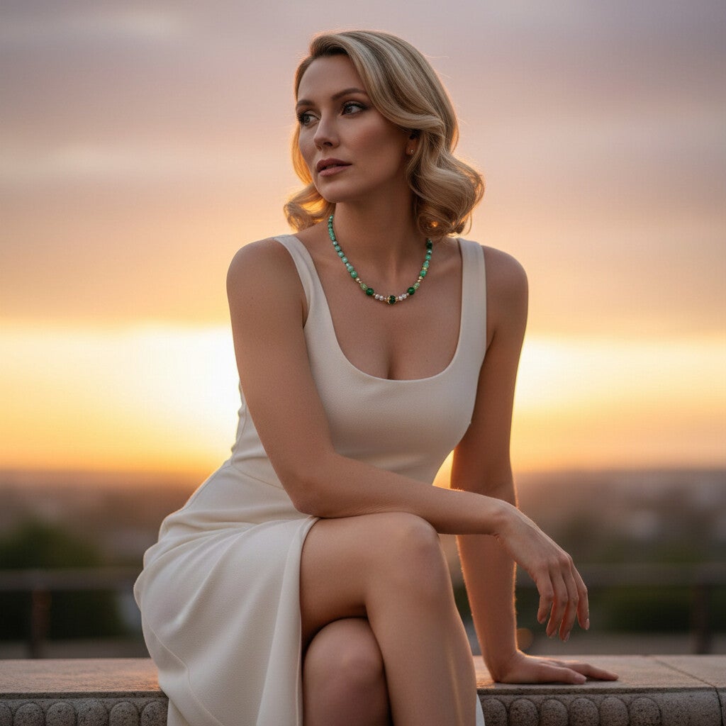 collier charme aurore boreale