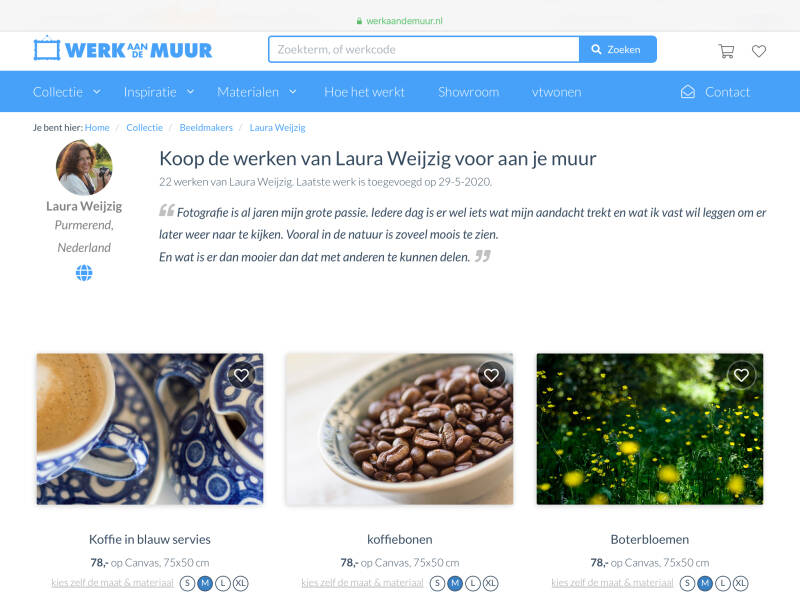 Werk aan de muur Laura Weijzig