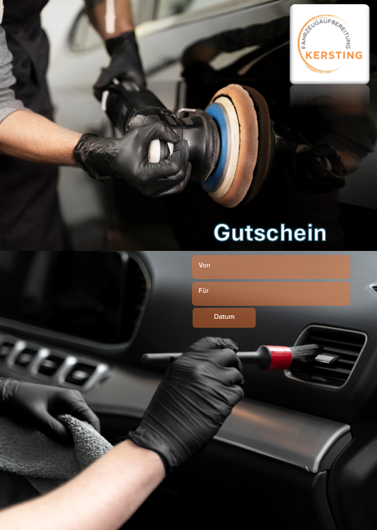 Gutschein Fahrzeugaufbereitung
