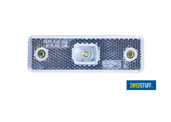 SWEDSTUFF LED WIT ZIJMARKERINGS / POSITIELICHT