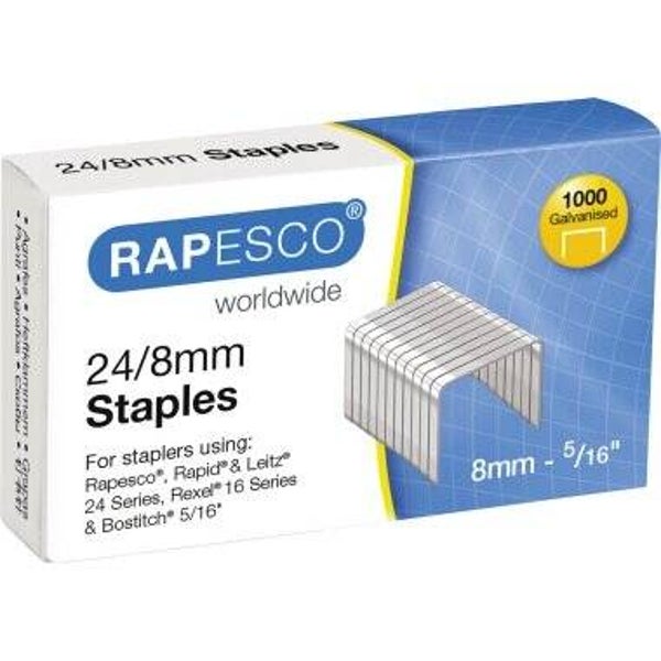 Rapesco Heftklammern  24/8mm 1.000 St./Pack.
