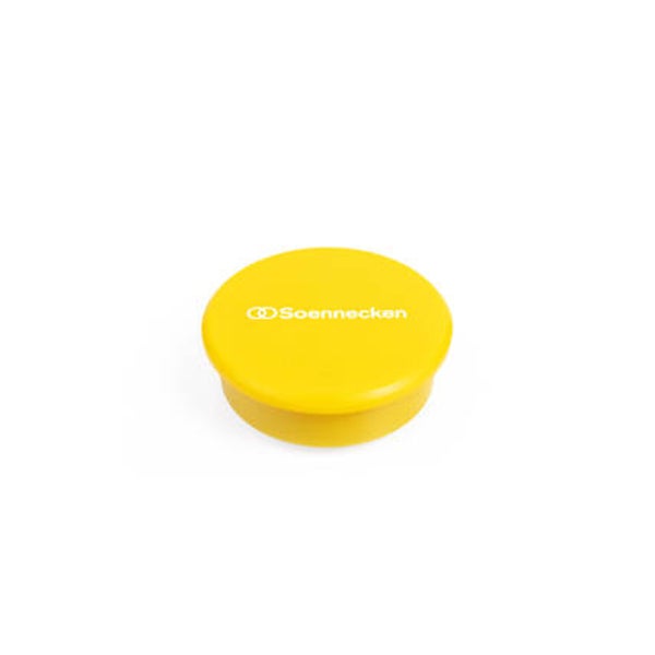 Soennecken Magnet rund 38mm 2,5kg gelb 10 St./Pack.