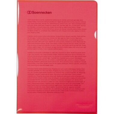 Sichthülle DIN A4 PP rot 50 St./Pack.