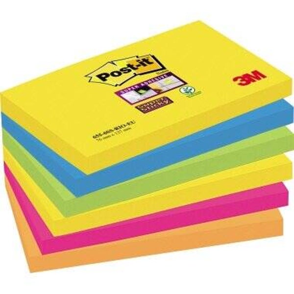 Post-it Haftnotiz SuperSticky 127x76mm 6 St./Pack.