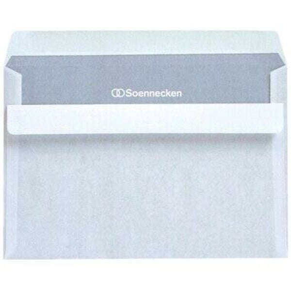 Briefumschlag DIN C6 ohne Fenster mit Selbstklebung Papier weiß 25 St./Pack.