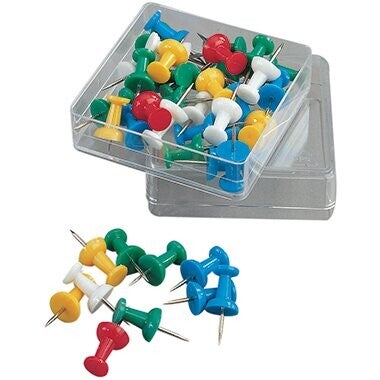 Pinnwandnadel Kunststoff farbig sortiert 40 St./Pack.