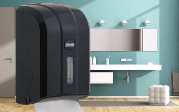 Spender für gefaltetes Toilettenpapier – Schwarz