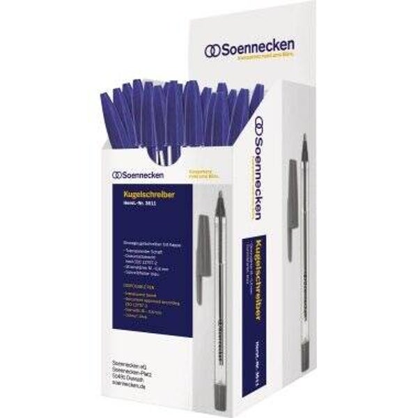 Soennecken Einwegkugelschreiber Nr.1 Kappe 50 St./Pack.