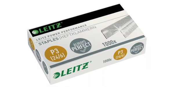 Leitz Heftklammer  24/6 30Bl. verzinkt 1.000 St./Pack.