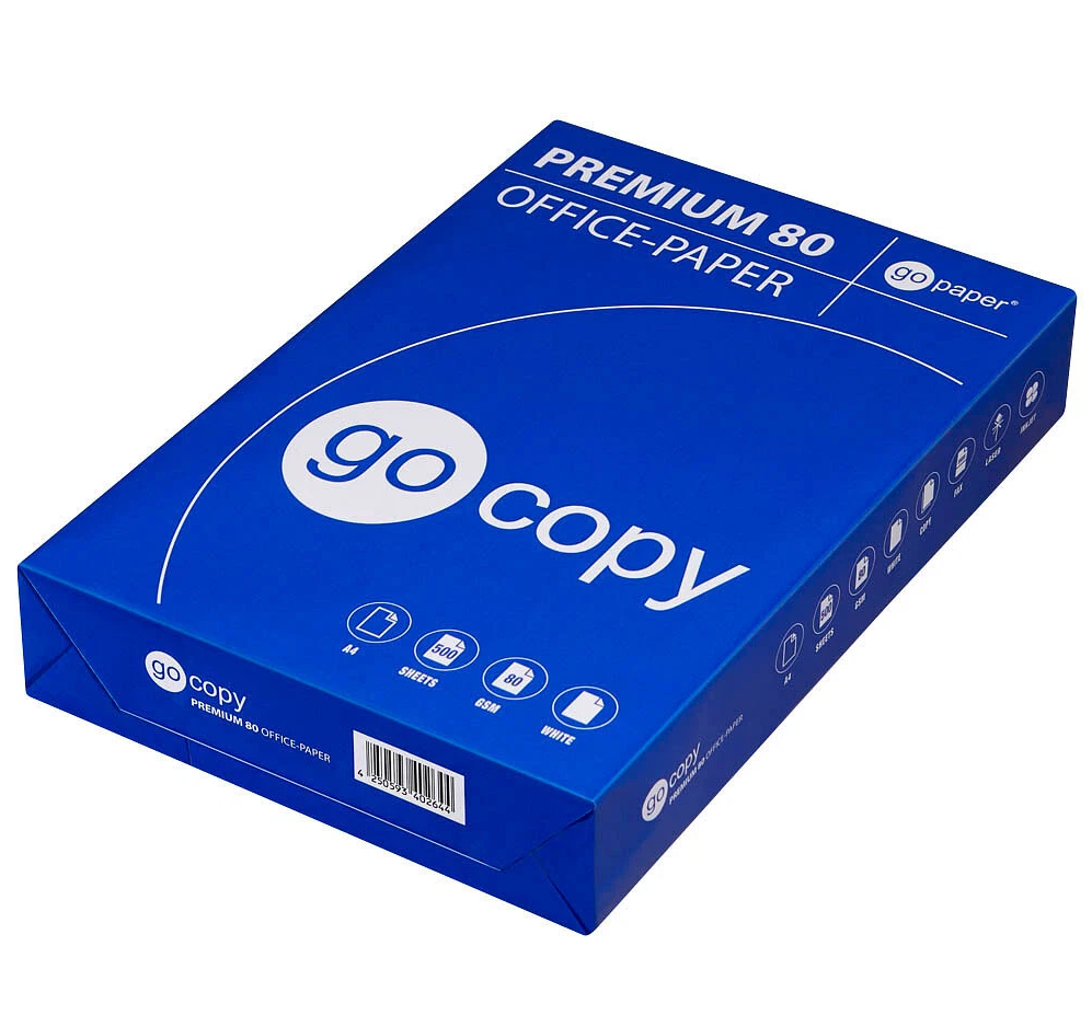 go copy Kopierpapier Premium80 A4 80g weiß 500 Blatt