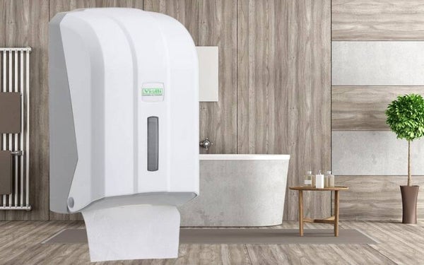 Spender für gefaltetes Toilettenpapier – Weiß