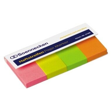 Haftstreifen Page Marker 20x50mm f. sort 200 Bl./Pack.