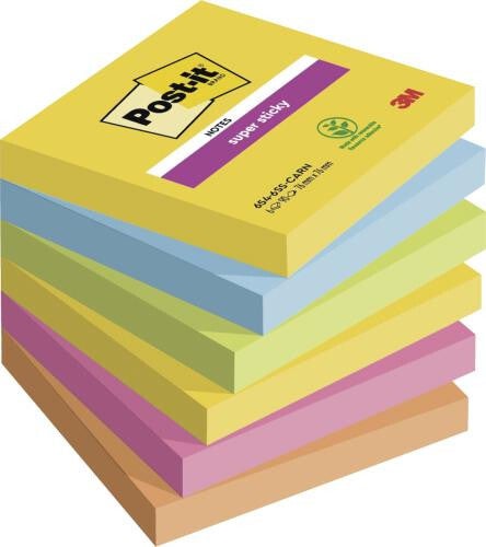Post-it® Haftnotizen, 6 Blöcke à 90 Blatt