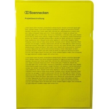Sichthülle DIN A4 PP gelb 50 St./Pack.