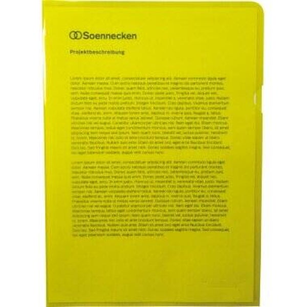 Sichthülle DIN A4 PP gelb 50 St./Pack.