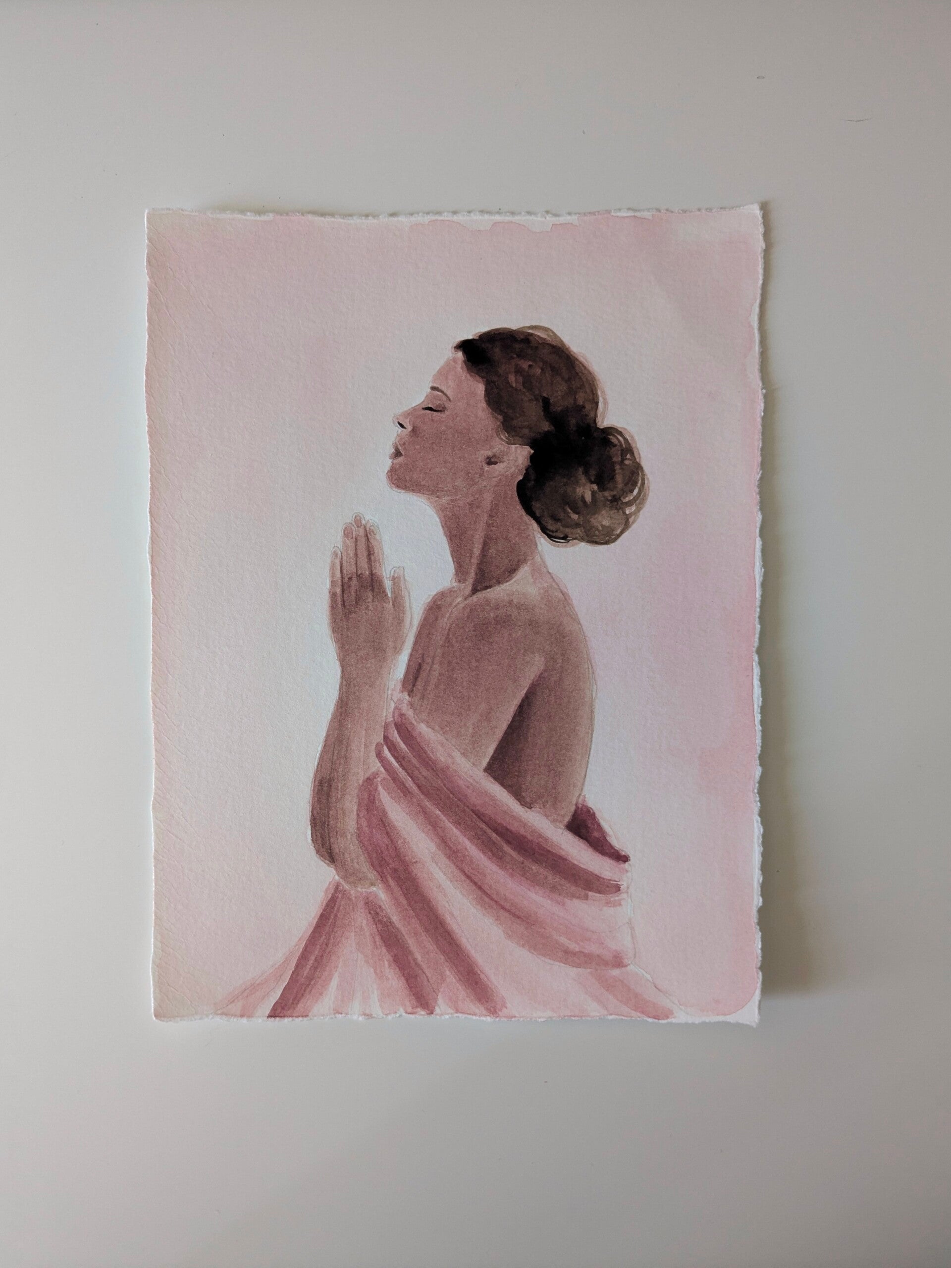 "GEBET" (20x3 x 15,2 Büttenpapier) - mit leichtem Knick oben rechts