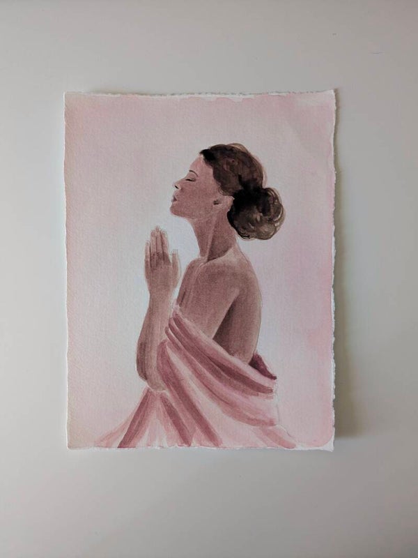 "GEBET" (20x3 x 15,2 Büttenpapier) - mit leichtem Knick oben rechts