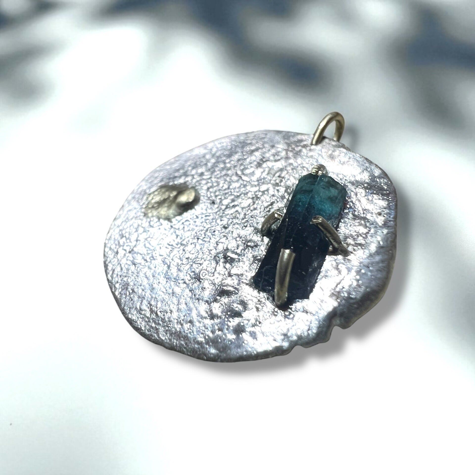 Tourmaline Moon Pendant