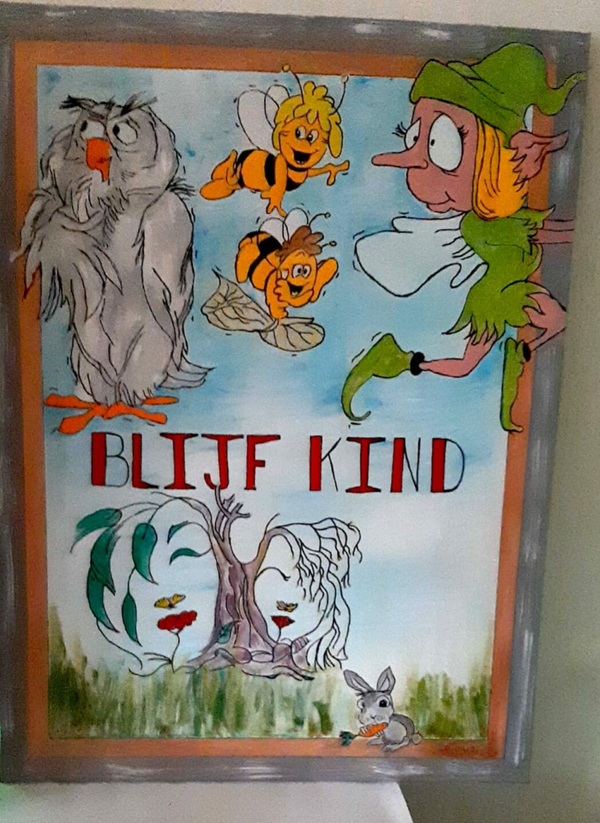Schilderij: Blijf kind