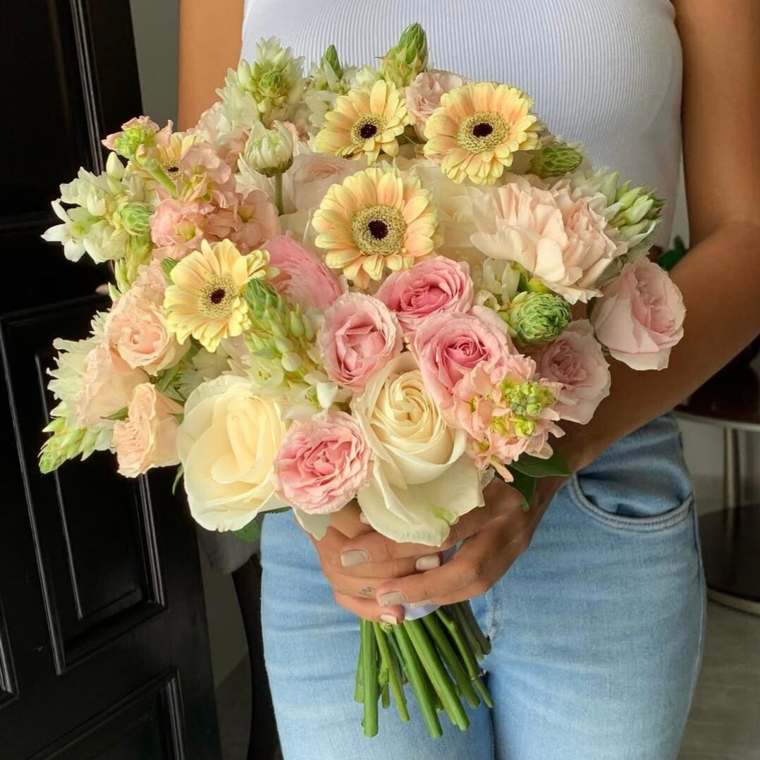 Peachy Petals Bridal Bouquet
