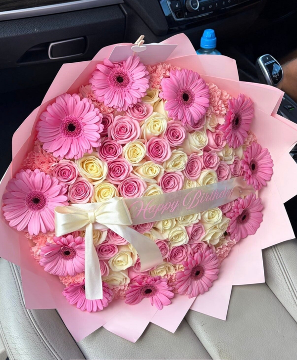 ROSES AND GERBERAS