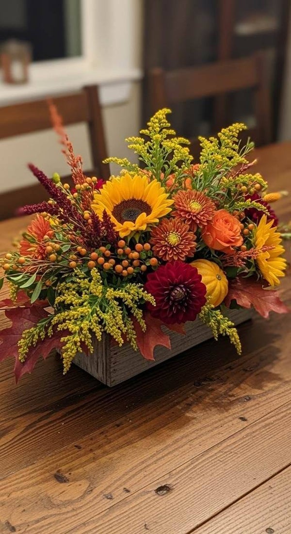 Harvest Sunflower Centrepiece