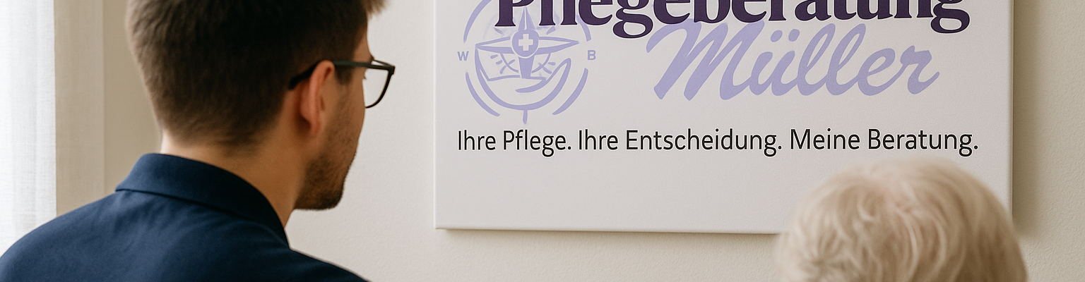 Pflegeberatung Müller im persönlichen Gespräch mit einer Klientin zu Hause in Krefeld