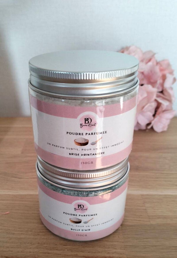 Coffret 2 poudres parfumées 150 gr