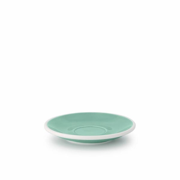 6 x ACME Classic Cappuccino schotel mintgroen (Feijoa) 14 cm
