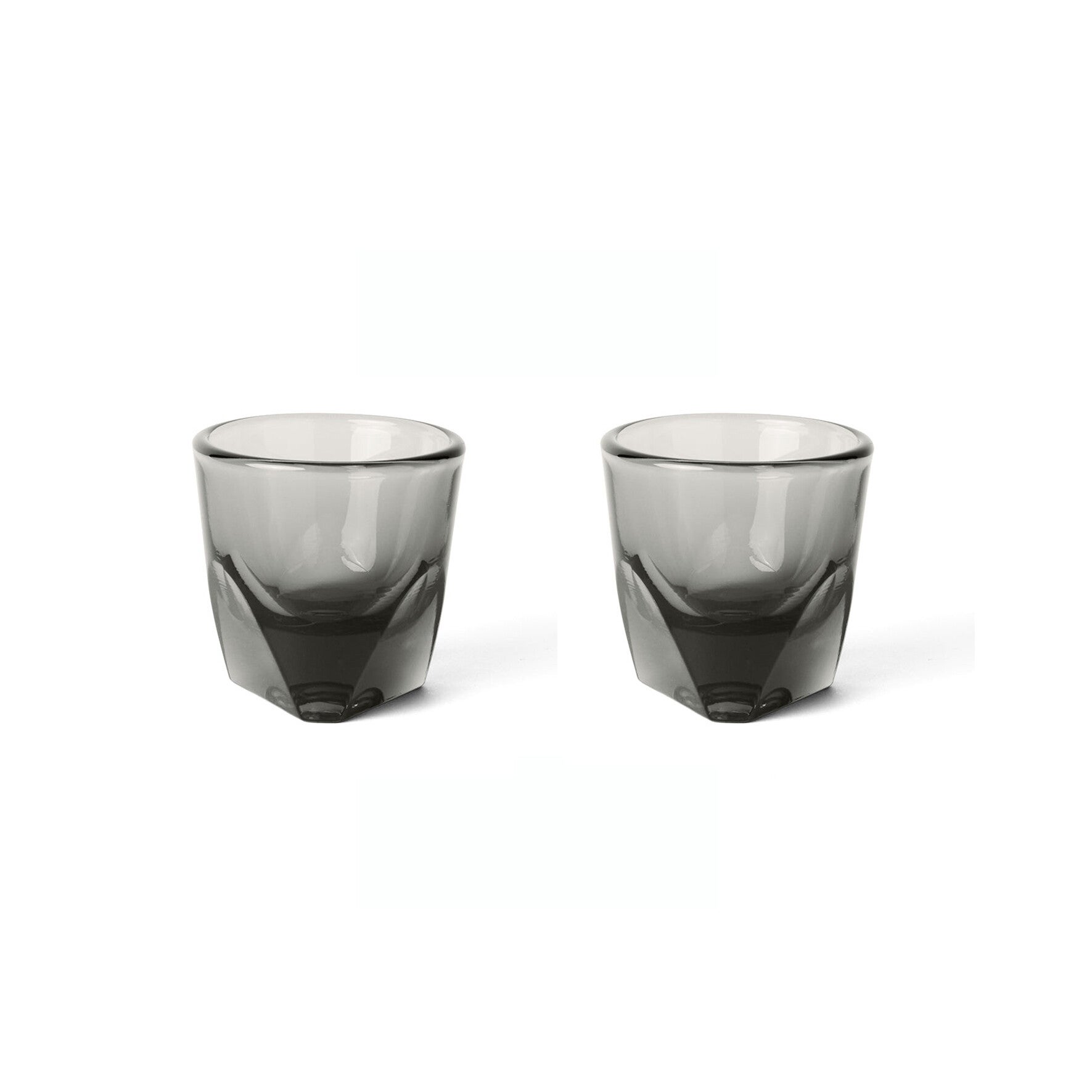 2 x Vero Espresso Glas Smoke grijs 90 ml