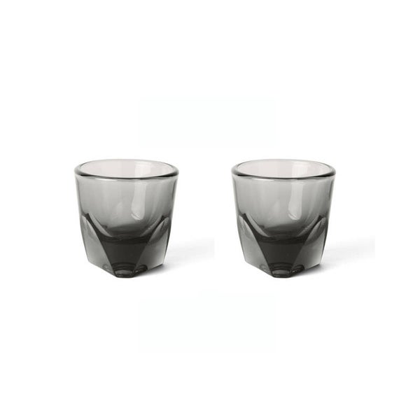 2 x Vero Espresso Glas Smoke grijs 90 ml